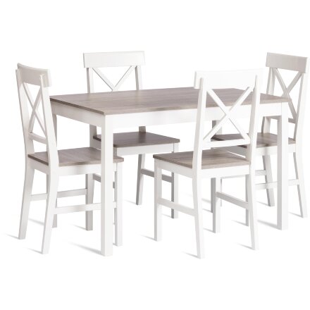 Обеденный комплект Хадсон (стол + 4 стула)/ Hudson Dining Set (mod.0104) 