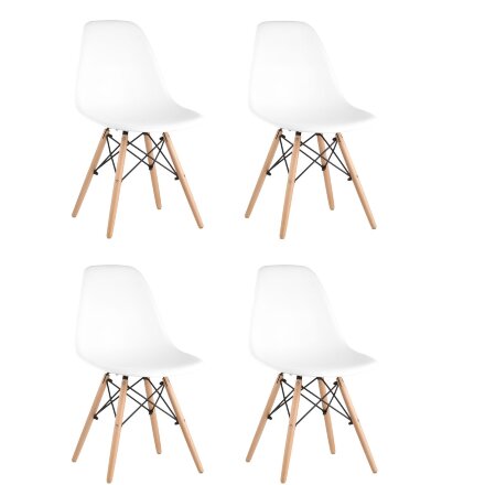 Стул Eames Style DSW белый x4 