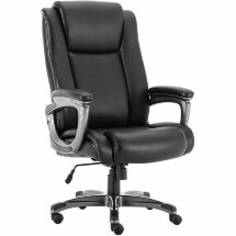 Кресло офисное BRABIX PREMIUM &quot;Solid HD-005&quot;, НАГРУЗКА до 180 кг, рециклированная кожа, черное, 531941