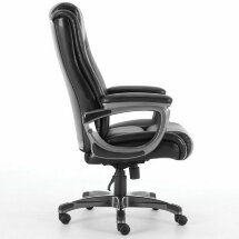 Кресло офисное BRABIX PREMIUM &quot;Solid HD-005&quot;, НАГРУЗКА до 180 кг, рециклированная кожа, черное, 531941