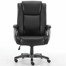 Кресло офисное BRABIX PREMIUM &quot;Solid HD-005&quot;, НАГРУЗКА до 180 кг, рециклированная кожа, черное, 531941