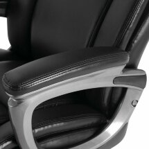 Кресло офисное BRABIX PREMIUM &quot;Solid HD-005&quot;, НАГРУЗКА до 180 кг, рециклированная кожа, черное, 531941