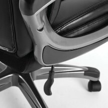 Кресло офисное BRABIX PREMIUM &quot;Solid HD-005&quot;, НАГРУЗКА до 180 кг, рециклированная кожа, черное, 531941