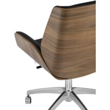 Компьютерное кресло TopChairs офисное TopChairs Crown черное механизм качания крестовина металл