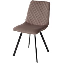 Стул DAIQUIRI BLUVEL-38 LATTE, велюр М-City