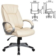 Кресло офисное BRABIX &quot;Maestro EX-506&quot;, экокожа, бежевое, 531168
