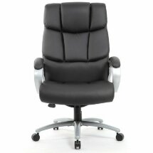 Кресло офисное BRABIX PREMIUM Blocks HD-008, НАГРУЗКА до 200 кг, экокожа, черное, 531944