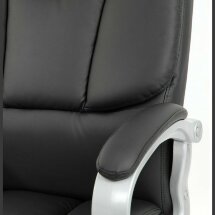 Кресло офисное BRABIX PREMIUM Blocks HD-008, НАГРУЗКА до 200 кг, экокожа, черное, 531944