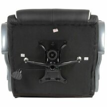 Кресло офисное BRABIX PREMIUM &quot;Strong HD-009&quot;, НАГРУЗКА до 200 кг, экокожа черная, ткань серая, 531945