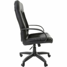 Кресло офисное BRABIX &quot;Strike EX-525&quot;, экокожа черная, ткань черная, TW, 531381
