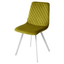 Стул DAIQUIRI BLUVEL-75 OLIVA / белый каркас, велюр М-City