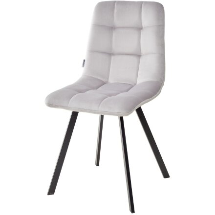 Стул CHILLI SQUARE BLUVEL-03 LIGHT GREY, велюр М-City 