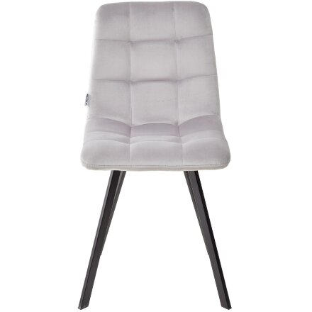 Стул CHILLI SQUARE BLUVEL-03 LIGHT GREY, велюр М-City 