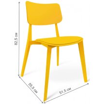 Пластиковый стул SHT-S110-P желтый / желтый