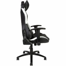 Кресло офисное / Lotus PRO carbon / черно - белая экокожа/ стальная крестовина