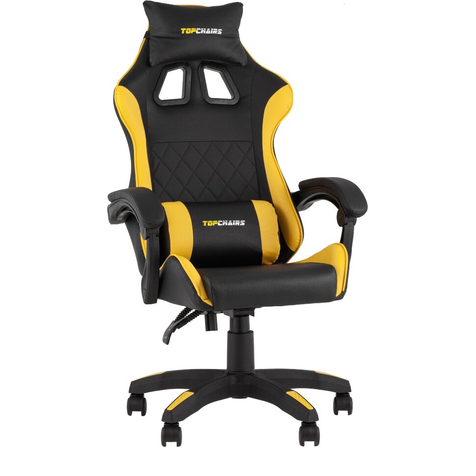 Кресло спортивное TopChairs MG-7043 черно-жёлтый Кресло спортивное TopChairs MG-7043 черно-жёлтый