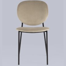 Стул Stool Group для кухни Стенли велюр бежевый металлические ножки