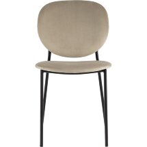 Стул Stool Group для кухни Стенли велюр бежевый металлические ножки