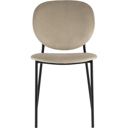 Стул Stool Group для кухни Стенли велюр бежевый металлические ножки 
