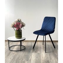 Стул DAIQUIRI BLUVEL-86 NAVY BLUE, велюр М-City