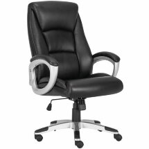 Кресло офисное BRABIX PREMIUM &quot;Grand EX-501&quot;, рециклированная кожа, черное, 531950