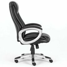 Кресло офисное BRABIX PREMIUM &quot;Grand EX-501&quot;, рециклированная кожа, черное, 531950