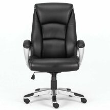Кресло офисное BRABIX PREMIUM &quot;Grand EX-501&quot;, рециклированная кожа, черное, 531950