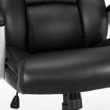 Кресло офисное BRABIX PREMIUM &quot;Grand EX-501&quot;, рециклированная кожа, черное, 531950
