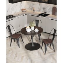 Стул TOLIX WOOD черный глянцевый