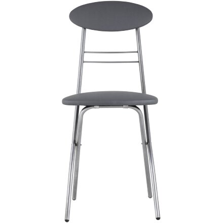 Стул складной Stool Group М8-01 Компакт серый металлический каркас, обивка экокожа 