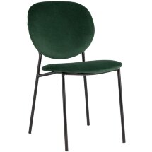 Стул Stool Group для кухни Стенли велюр зелёный металлические ножки