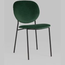 Стул Stool Group для кухни Стенли велюр зелёный металлические ножки