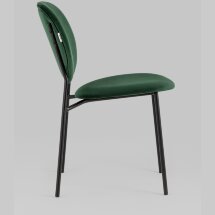 Стул Stool Group для кухни Стенли велюр зелёный металлические ножки