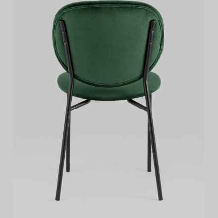 Стул Stool Group для кухни Стенли велюр зелёный металлические ножки 