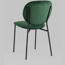Стул Stool Group для кухни Стенли велюр зелёный металлические ножки