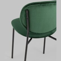 Стул Stool Group для кухни Стенли велюр зелёный металлические ножки