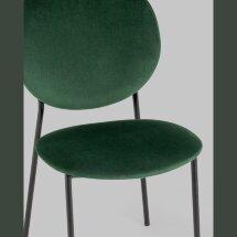 Стул Stool Group для кухни Стенли велюр зелёный металлические ножки
