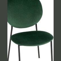Стул Stool Group для кухни Стенли велюр зелёный металлические ножки