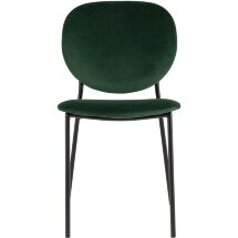 Стул Stool Group для кухни Стенли велюр зелёный металлические ножки