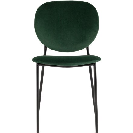 Стул Stool Group для кухни Стенли велюр зелёный металлические ножки 