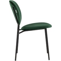 Стул Stool Group для кухни Стенли велюр зелёный металлические ножки
