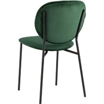 Стул Stool Group для кухни Стенли велюр зелёный металлические ножки