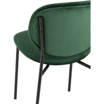 Стул Stool Group для кухни Стенли велюр зелёный металлические ножки