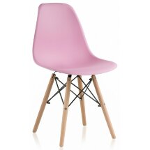 Пластиковый стул Eames PC-015 light pink