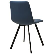 Стул CHILLI-Q SQUARE Oracul 795 Синий, экокожа PU / черный каркас, М-City