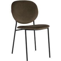 Стул Stool Group для кухни Стенли велюр коричневый металлические ножки
