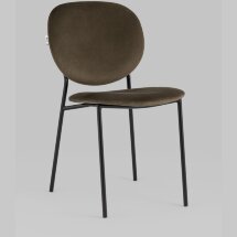 Стул Stool Group для кухни Стенли велюр коричневый металлические ножки