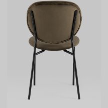 Стул Stool Group для кухни Стенли велюр коричневый металлические ножки