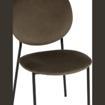 Стул Stool Group для кухни Стенли велюр коричневый металлические ножки