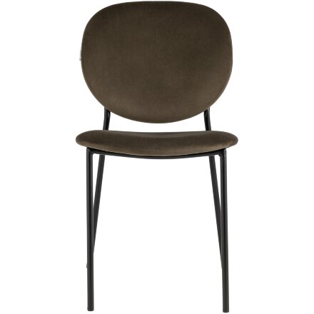 Стул Stool Group для кухни Стенли велюр коричневый металлические ножки 